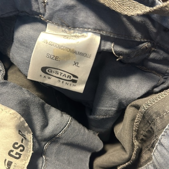 GUC: Vintage G-Star Raw Cargo shorts Men  XL (fits like M), built in waist adj - Picture 14 of 14